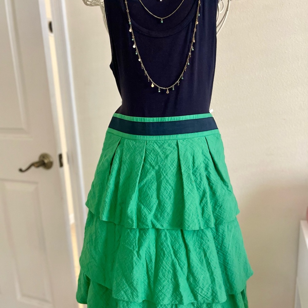 BCBG MAXAZARIA tank top ruffled dress. EUC! - Picture 10 of 12